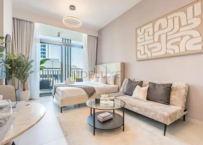 Near Dubai Miracle Garden Studio With Community Views Balcony, Legacy By Sunrise, Arjan